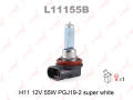 LYNX L11155B  H11 12V 55W SUPER WHITE