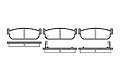 Kit pastiglie freno, freno a disco REMSA 0373.02 - port3.ru