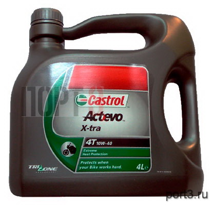 Моторное масло Castrol ACT EVO X-TRA 4T 10W-40 4л