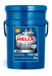 Моторное масло Shell Helix HX7 10W-40 20л