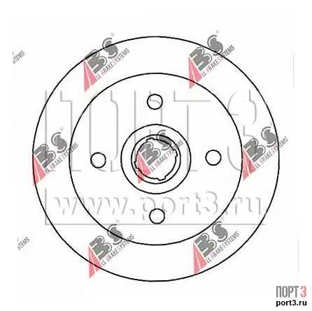A.B.S. 16498 Тормозной диск