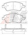 A.B.S. 37620OE Комплект тормозных колодок, дисковый тормоз