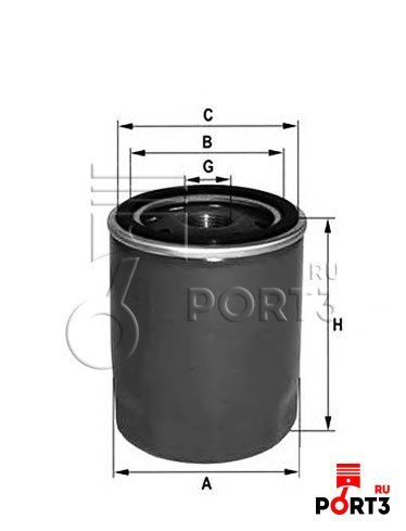 HENGST FILTER H11W02 Масляный фильтр