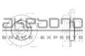 AKEBONO BN0826E Тормозной диск