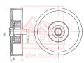 ASVA SZBP001 Натяжной ролик, клиновой ремень
