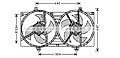 AVA QUALITY COOLING DN7528 Вентилятор, охлаждение двигателя