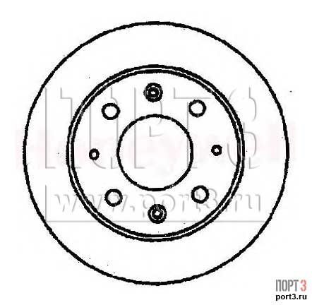 BENDIX 561348 Тормозной диск