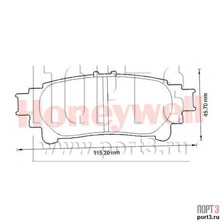 BENDIX 572656 Комплект тормозных колодок, дисковый тормоз