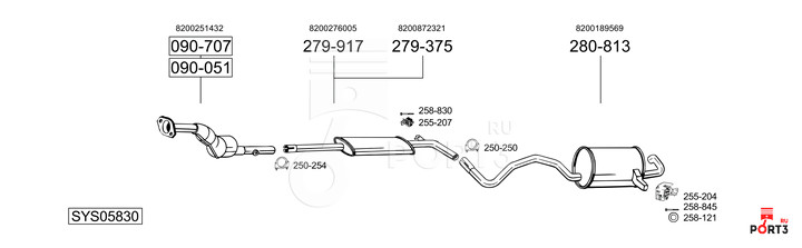 BOSAL SYS05830
