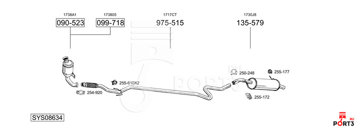 BOSAL SYS08634
