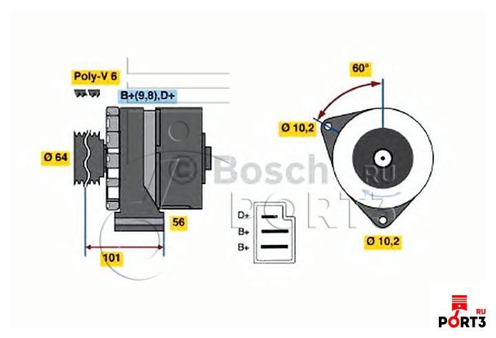 Интегралка на генератор bosch