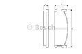 BOSCH 0 986 424 157 Комплект тормозных колодок, дисковый тормоз
