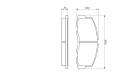 BOSCH 0986469550 Комплект тормозных колодок, дисковый тормоз