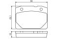 BOSCH 0986494568 Комплект тормозных колодок, дисковый тормоз
