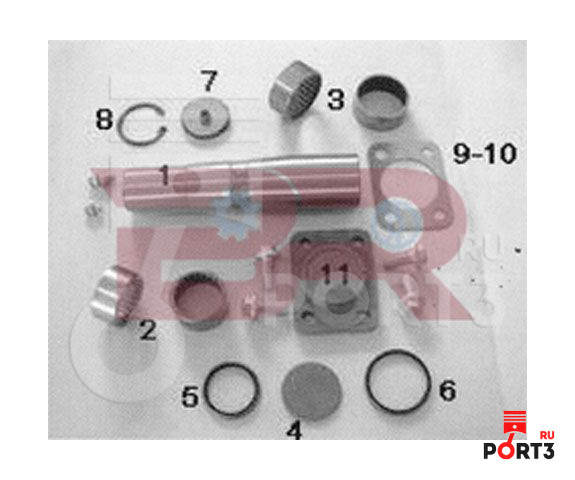 BOTTO+RICAMBI KITIV027OR