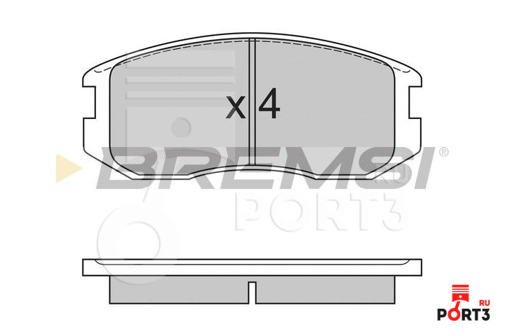 BREMSI BP2558
