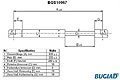 BUGIAD BGS10967 Газовая пружина, крышка багажник