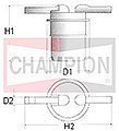 CHAMPION L107 Топливный фильтр
