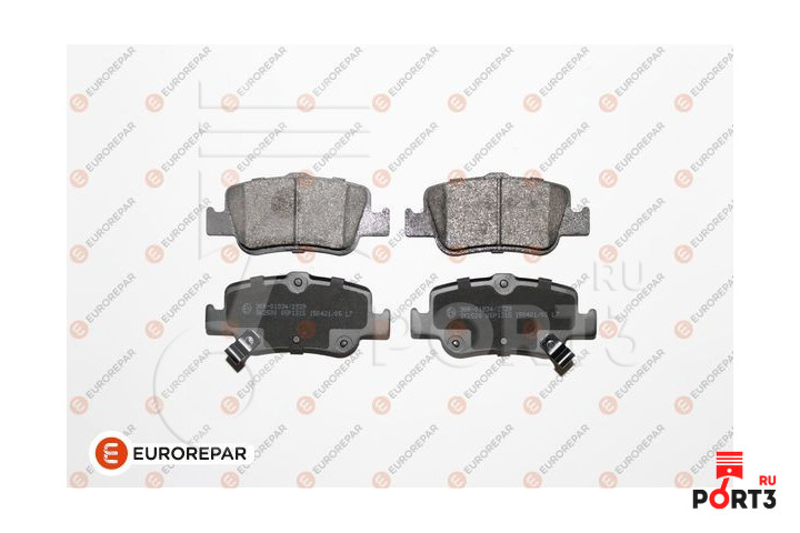 EUROREPAR 1617269380 Комплект тормозных колодок, дисковый тормоз
