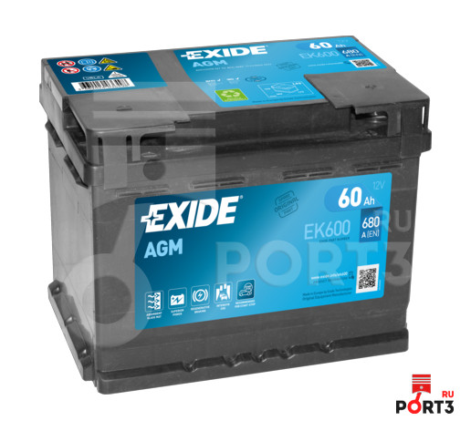 Аккумуляторы exide 60