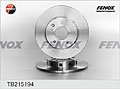 FENOX TB215194 Тормозной диск