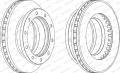 FERODO FCR159A Тормозной диск