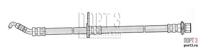 HELLA PAGID 71079 Тормозной шланг