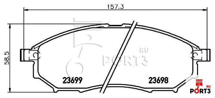 HELLA 8DB355013141 Комплект тормозных колодок, дисковый тормоз