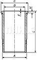 KNECHT/MAHLE 037 LW 00102 001  ,  /  