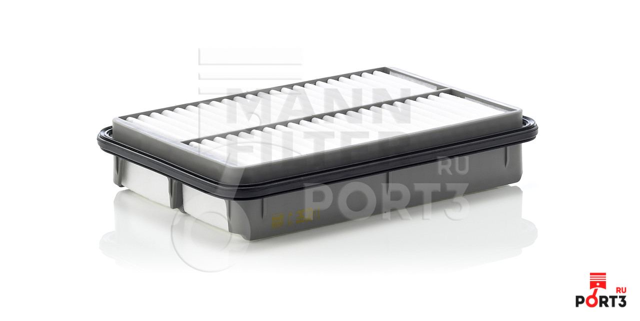 MANN-FILTER C 2632/1 Filtro Aria Auto - Qualità Primo Equipaggiamento, Dimensioni 259x178x50 Mm, Protezione Ottimale Motore - 3