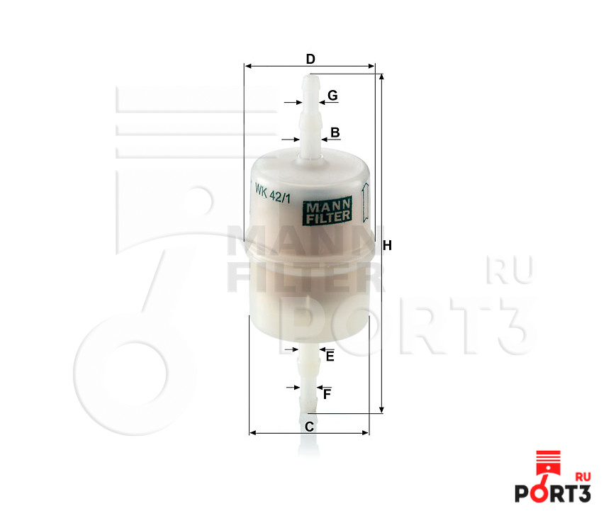Mann Wk8019 Фильтр Топливный Купить