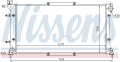 NISSENS 67703 Радиатор, охлаждение двигателя