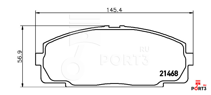 NISSHINBO NP1004 Комплект тормозных колодок, дисковый тормоз