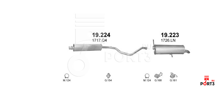 Пежо 307 выхлопная система схема