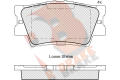 R BRAKE RB1761 Комплект тормозных колодок, дисковый тормоз