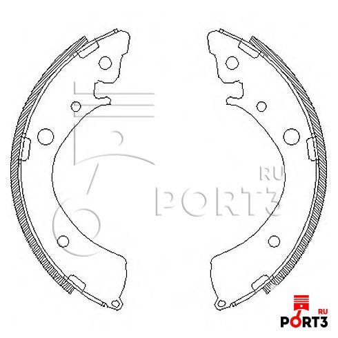 ROADHOUSE 436700 Комплект тормозных колодок
