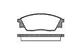 ROADHOUSE 2307.00 Комплект тормозных колодок, дисковый тормоз
