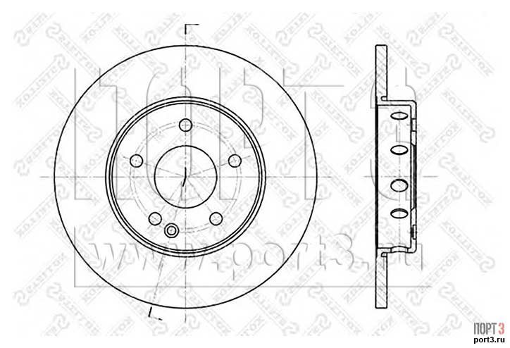 STELLOX 60203316SX Тормозной диск