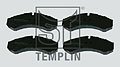 TEMPLIN 03.120.8700.290 Комплект тормозных колодок, дисковый тормоз