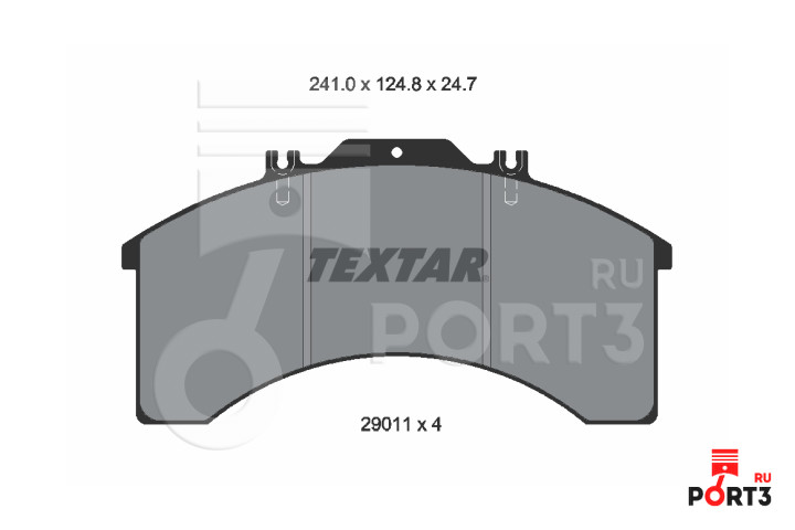 Комплект тормозных колодок, дисковый тормоз Iveco EUROSTAR