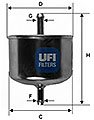 UFI 3152800 Топливный фильтр