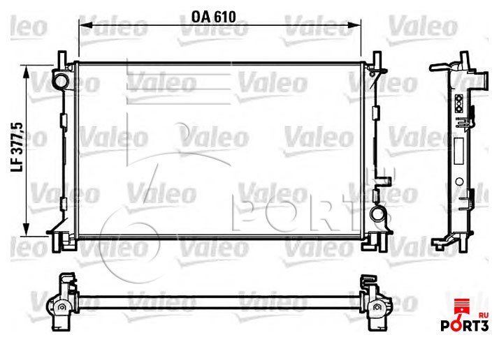 Радиатор valeo volvo xc90