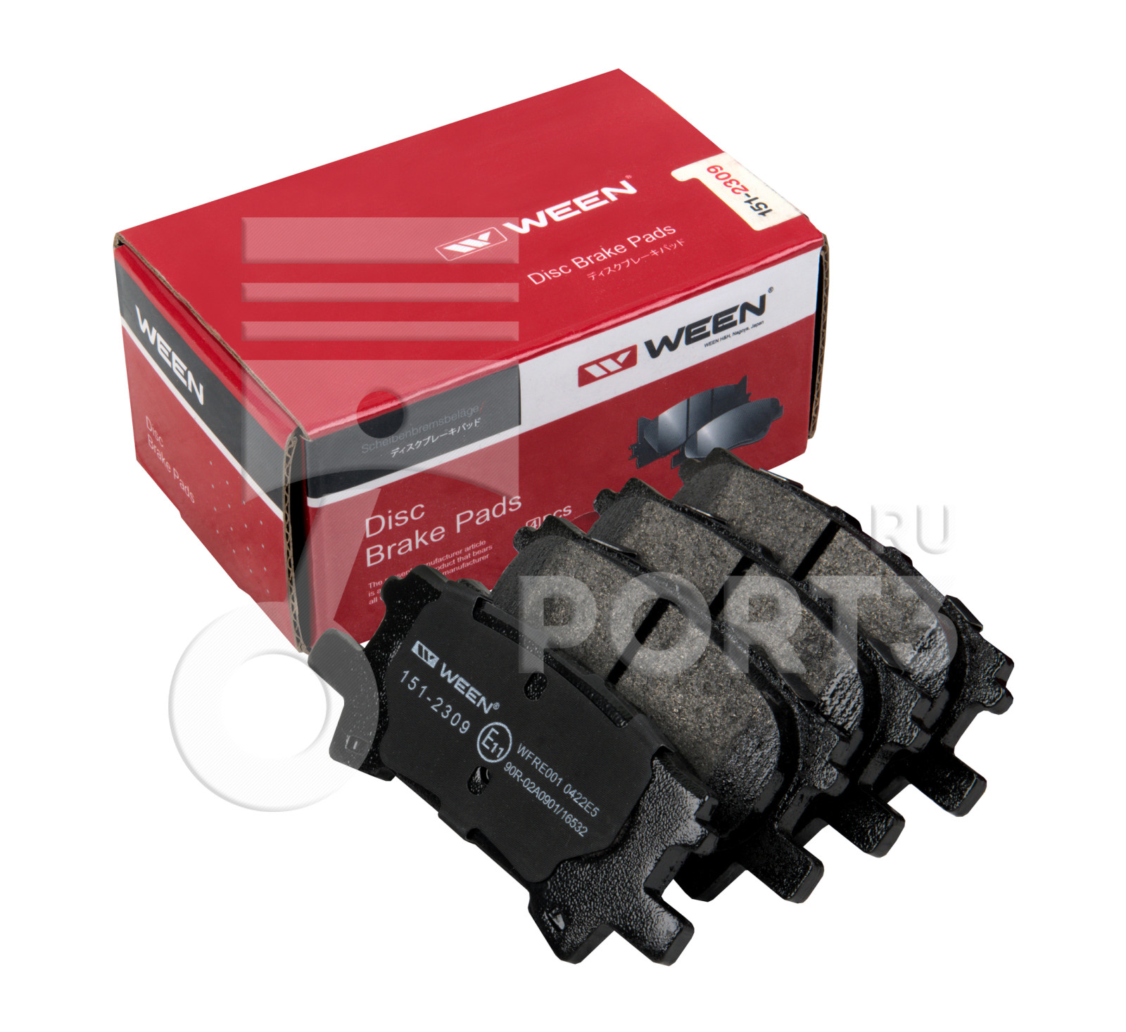 WEEN 1512309 Комплект тормозных колодок, дисковый тормоз