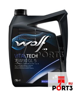 WOLF 8304002 Трансмиссионное масло VITALTECH 75W-90 GL-5 5л