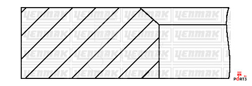 YENMAK 9909647050 Комплект поршневых колец