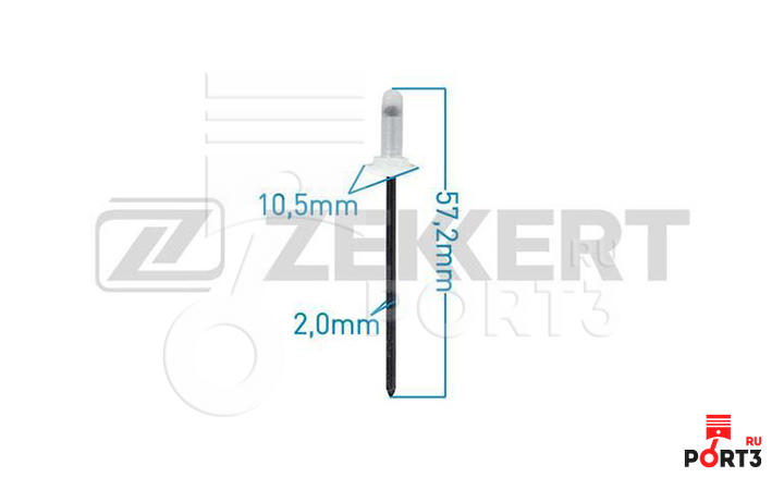 ZEKKERT BE2099 Зажим, молдинг / защитная накладка