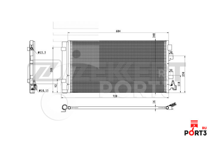 ZEKKERT MK3174 Конденсатор, кондиционер