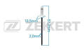 ZEKKERT BE2099 Зажим, молдинг / защитная накладка